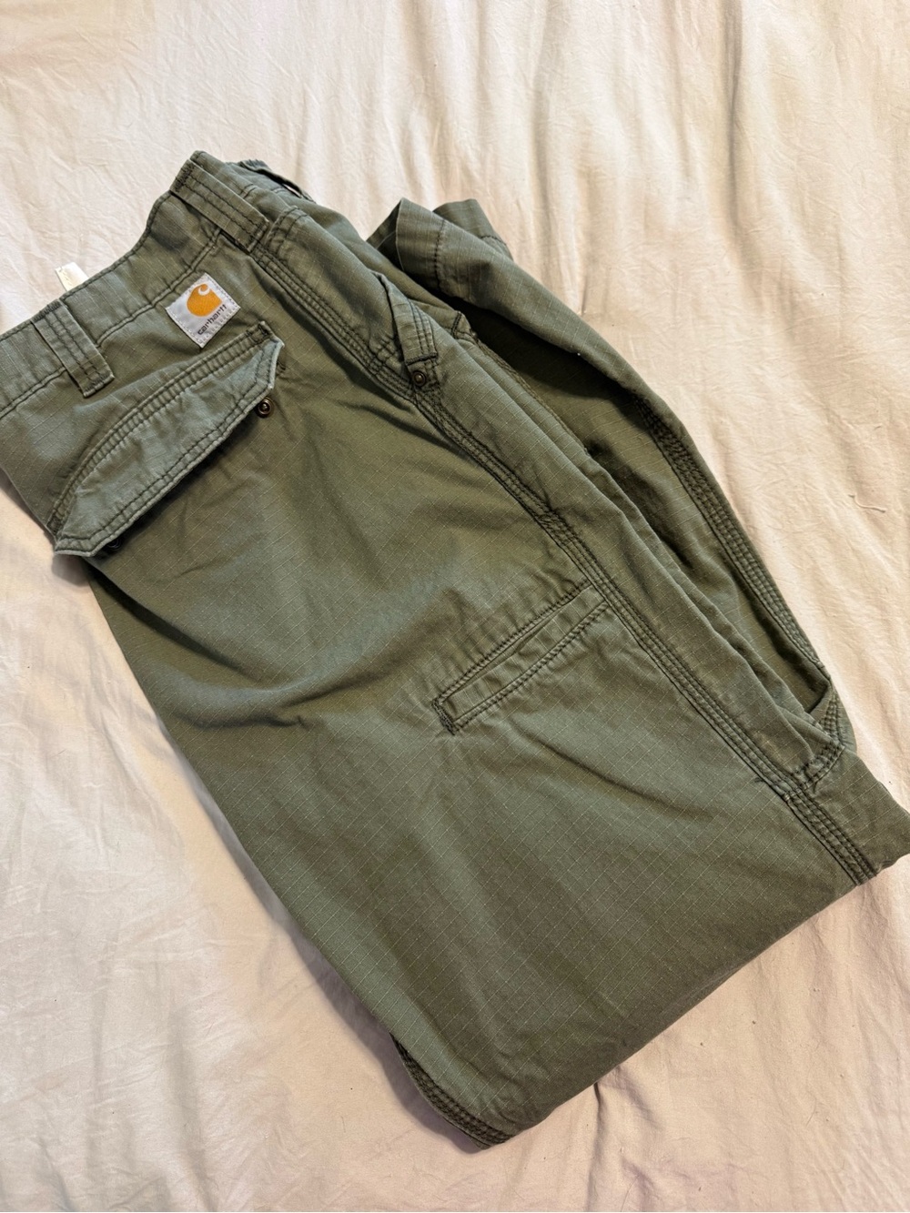Carhartt 100274 Tacoma Ripstop Pants Men's Size 34x30 Relaxed Fit Green